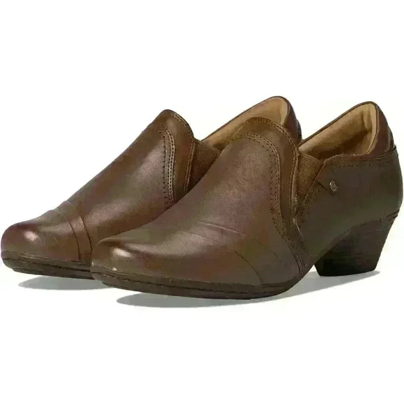 New! Cobb Hill Women's Laurel Slip-on Pump in Bark Leather Size 9.5 MSRP $130 - Picture 1 of 11